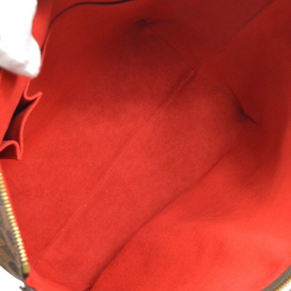 SALEYA GM HAND TOTE BAG PURSE DAMIER EBENE - Picture 8 of 11